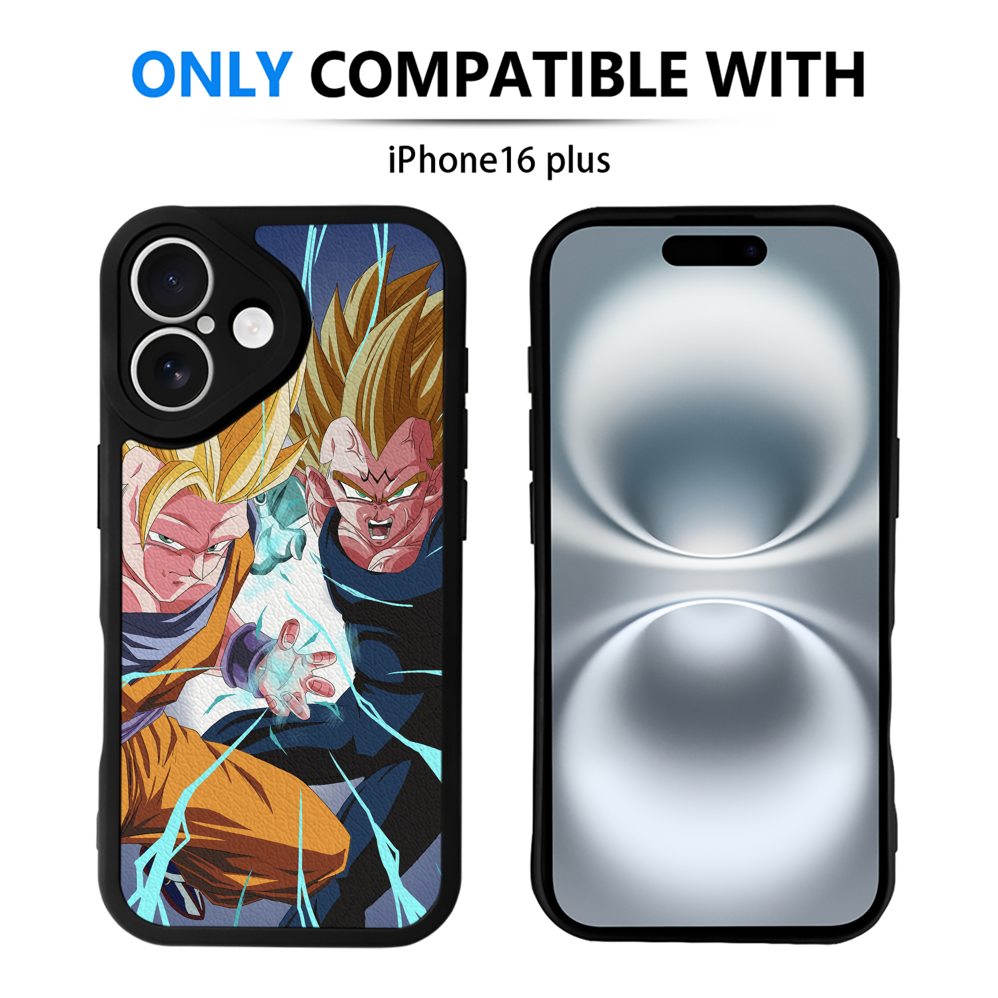 （画像用） ドラゴンボール DRAGON BALL 【iPhone 16シリーズ対応】シリコンスマホケース（レザー調） 材質：シリコン